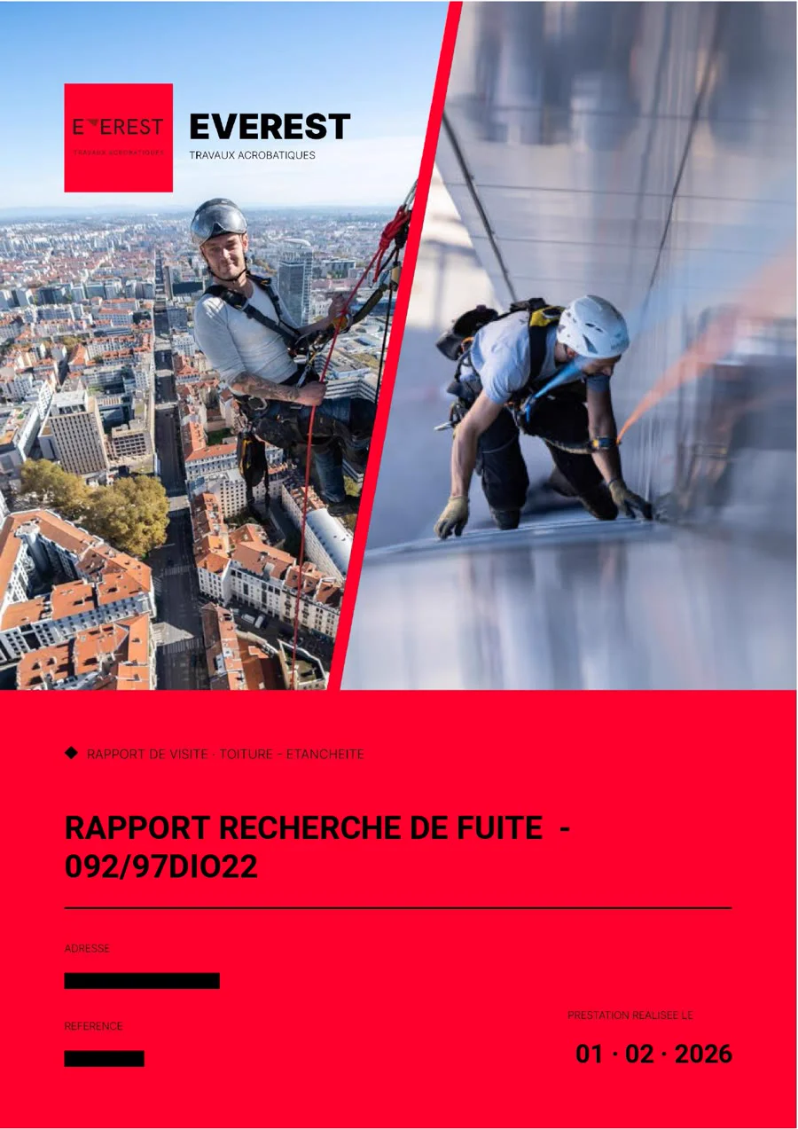 Rapport de chantier Everest — page 1