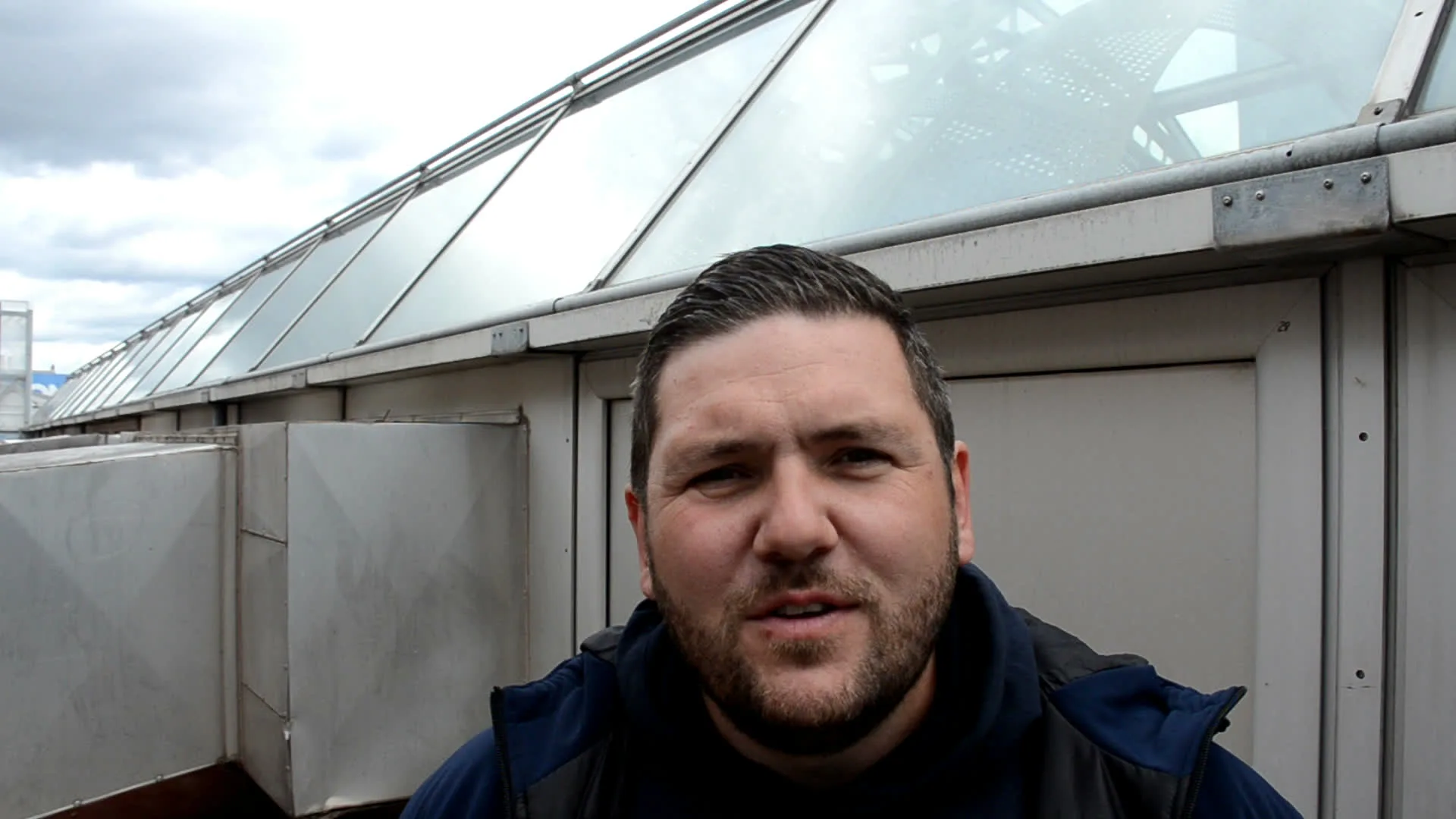 Johan Barde, SLEB, sur un toit-terrasse